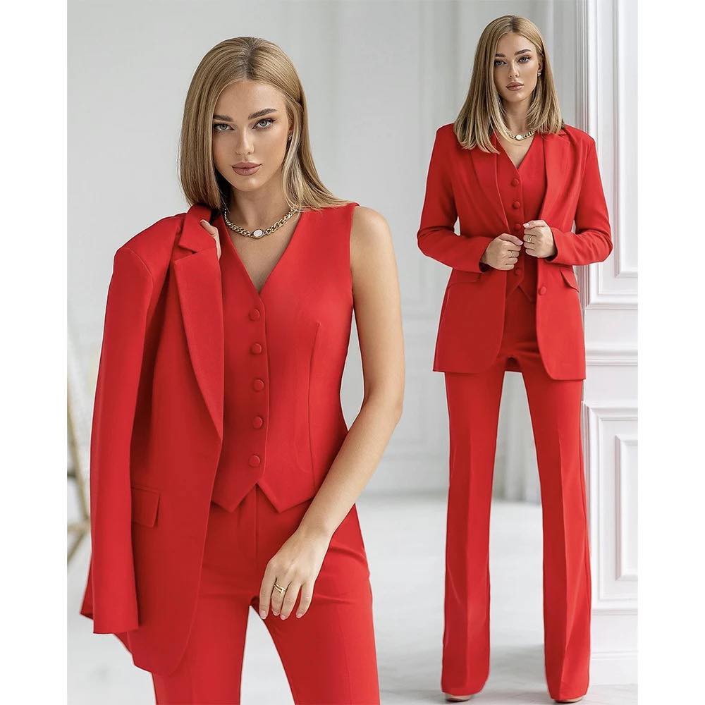 Selina™ | Eleganter 3-teiliger Hosenanzug