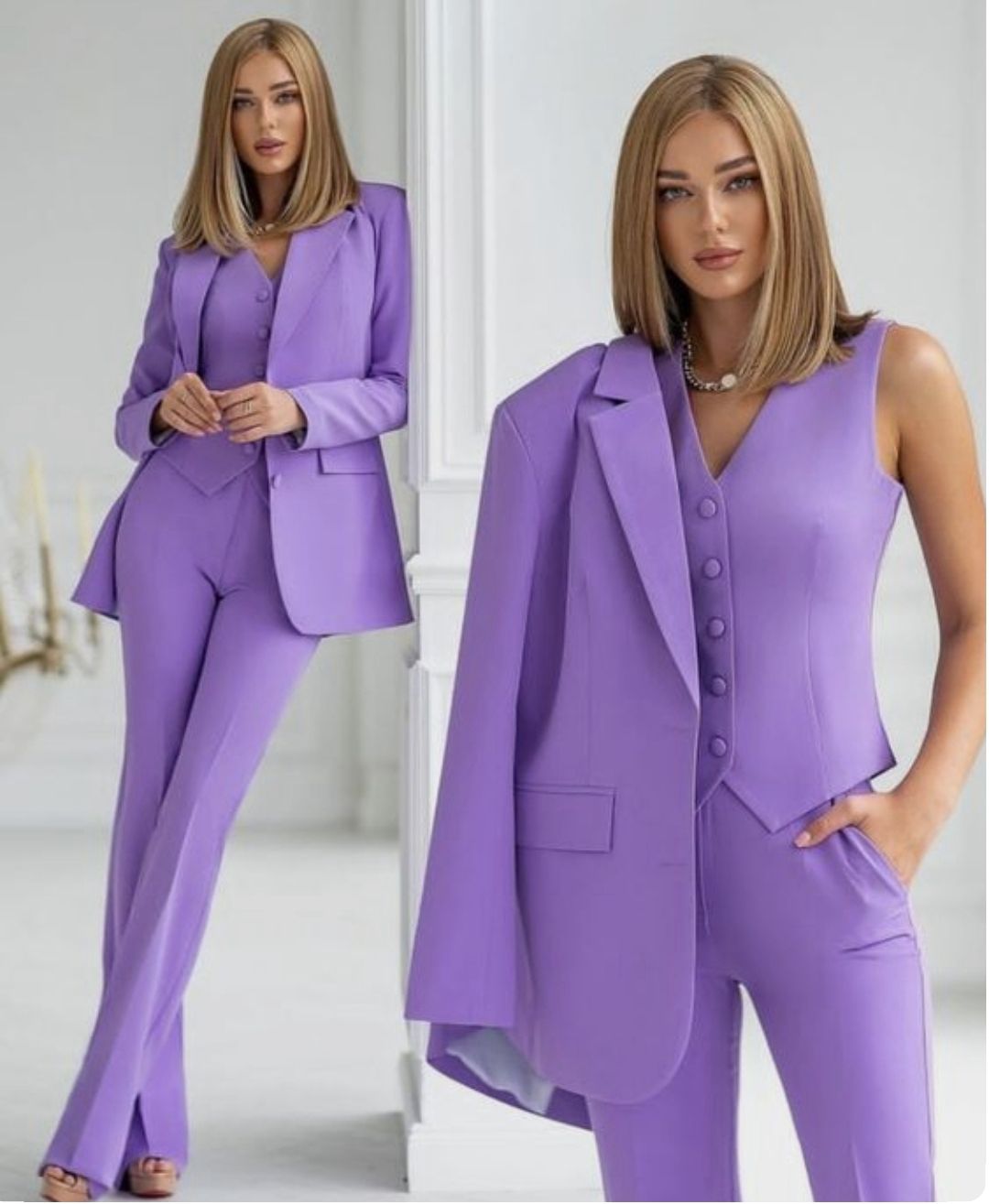 Selina™ | Eleganter 3-teiliger Hosenanzug