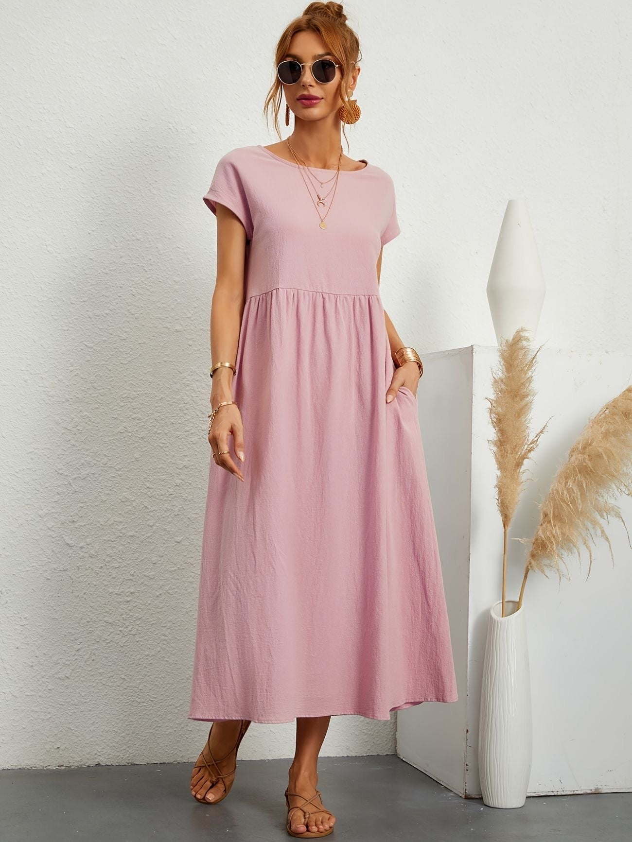 Greta™ | Lässiges Leinenkleid