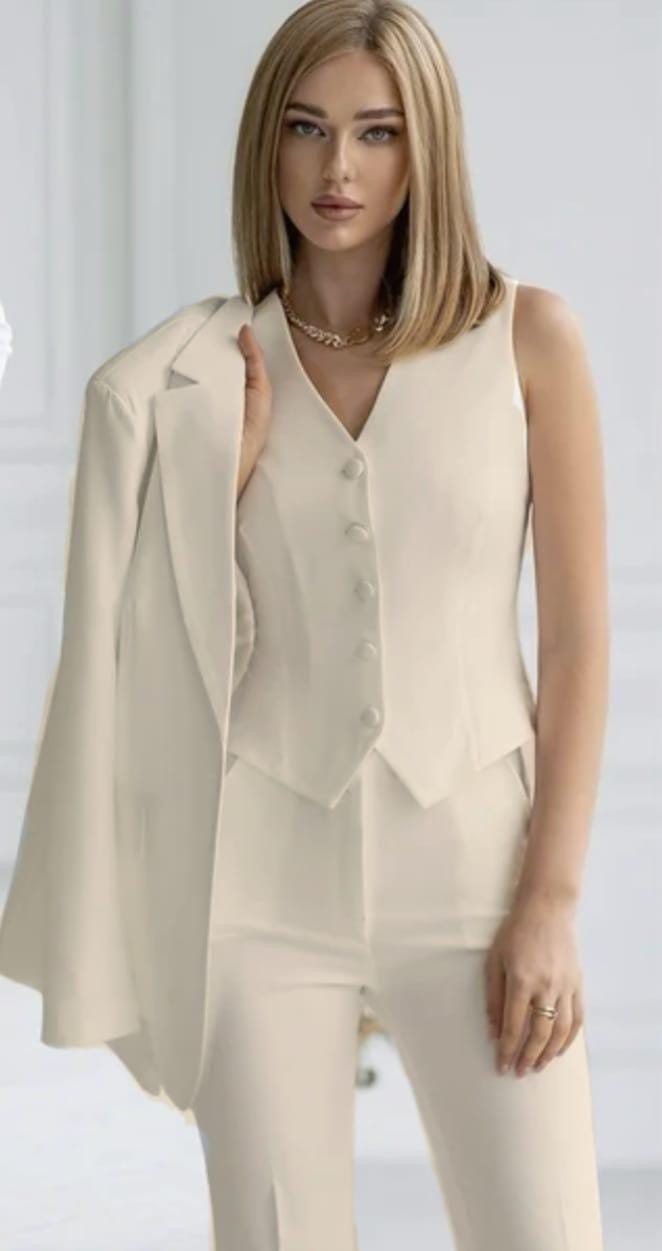 Selina™ | Eleganter 3-teiliger Hosenanzug