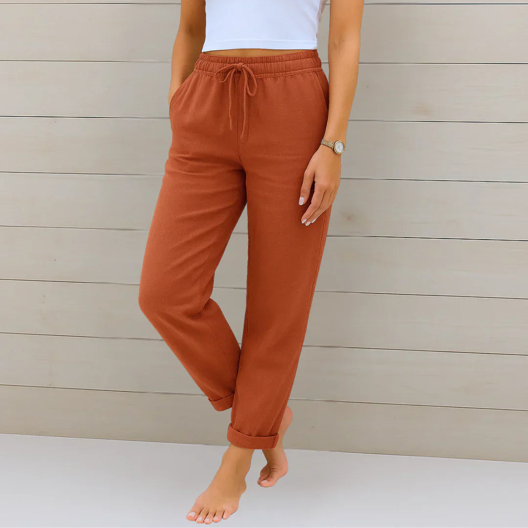 Ellaine™ | Leinen-Stretchhose