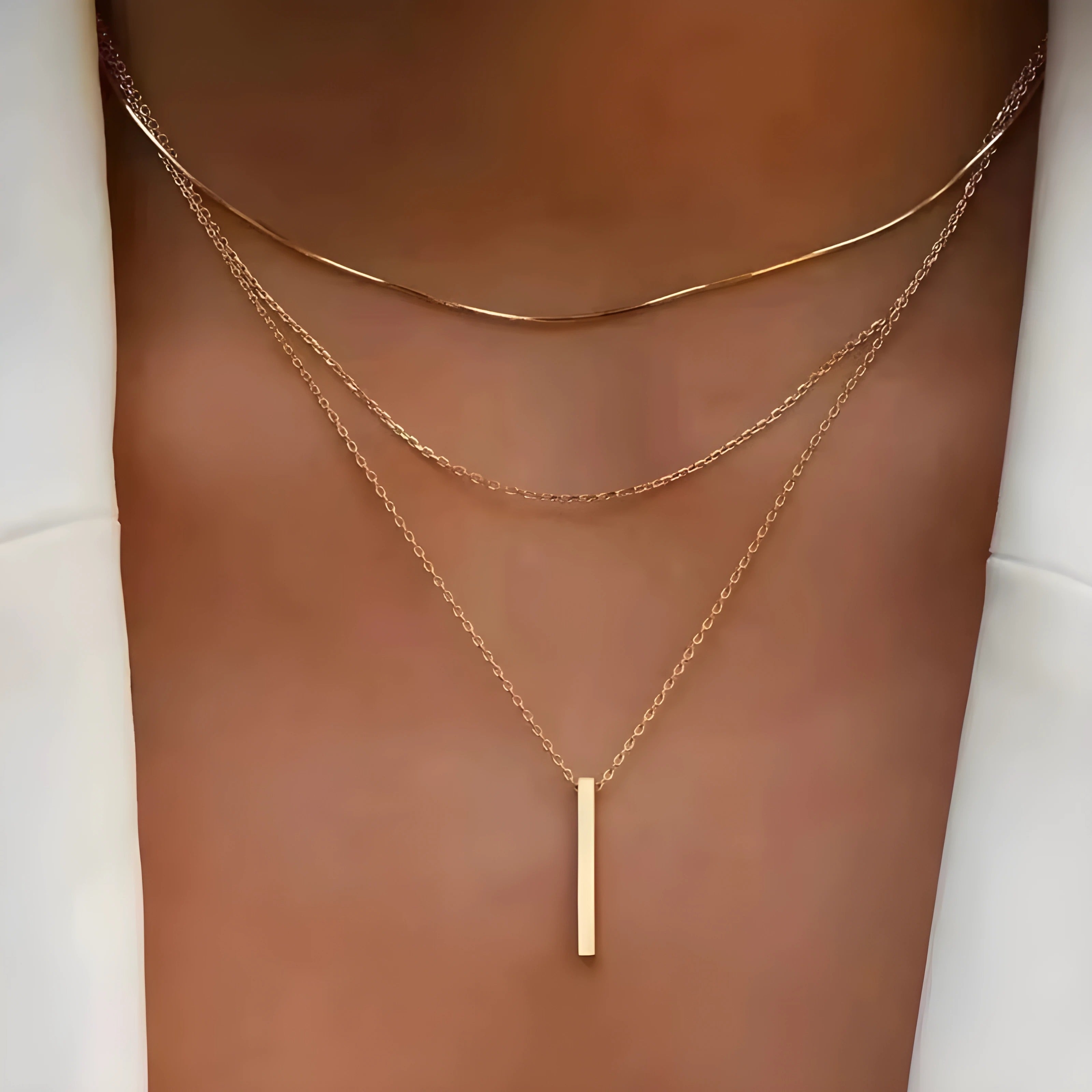 Gertrud™ | Layered Bar-Kette