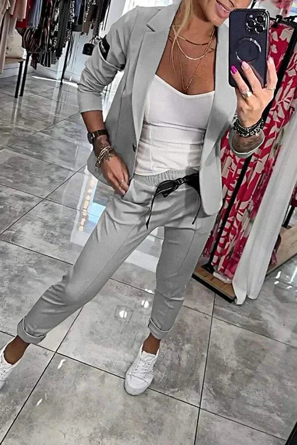 Friederike™ | Zweiteiliges Set mit Blazer und Joggern