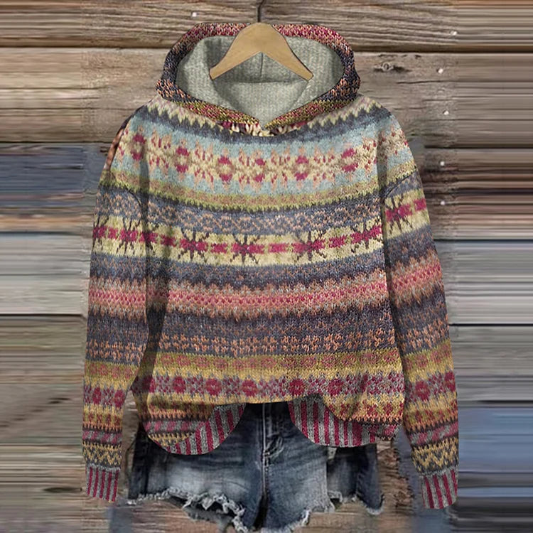 Liora™ | Gemütlicher Ethno-Pullover