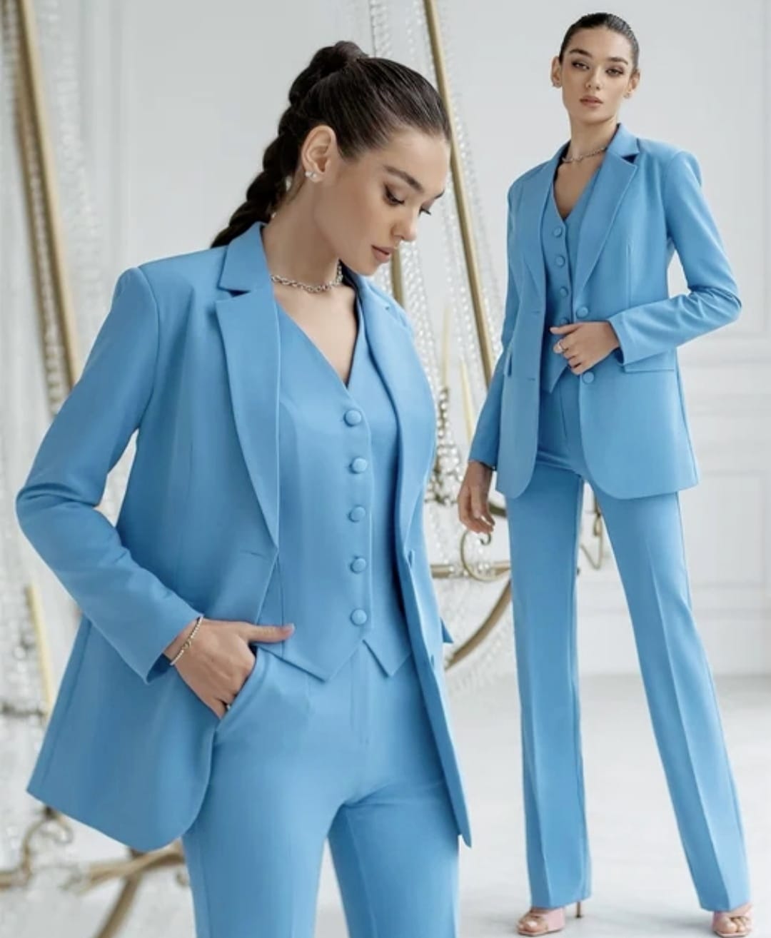 Selina™ | Eleganter 3-teiliger Hosenanzug