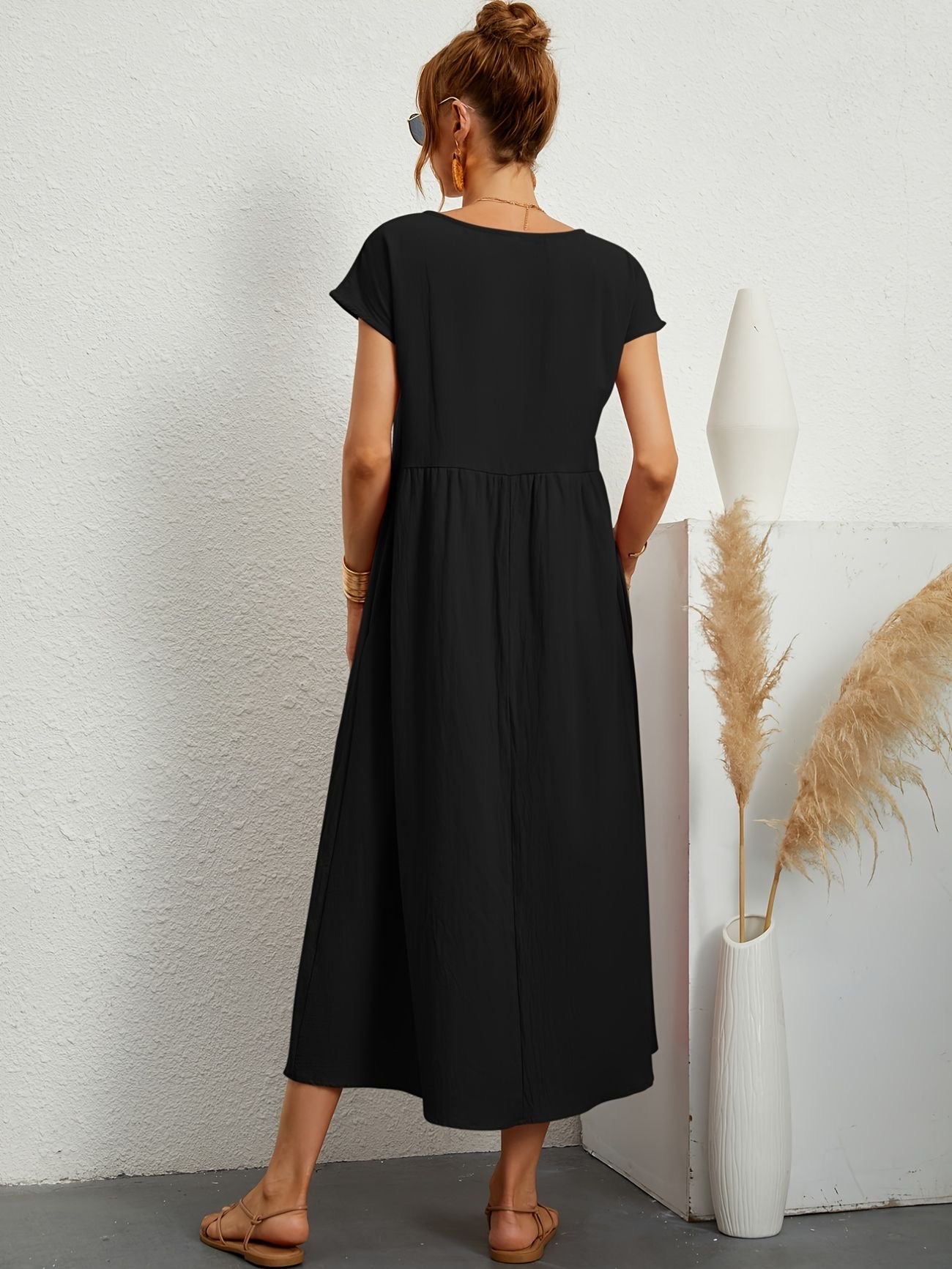 Greta™ | Lässiges Leinenkleid