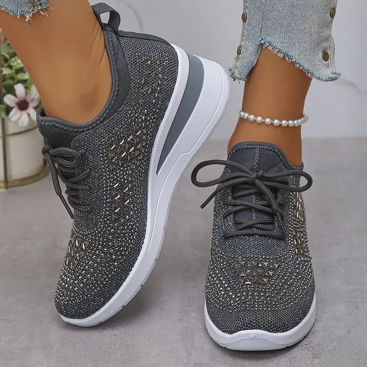 Marianne™ | Orthopädische Sneakers mit funkelnden Details
