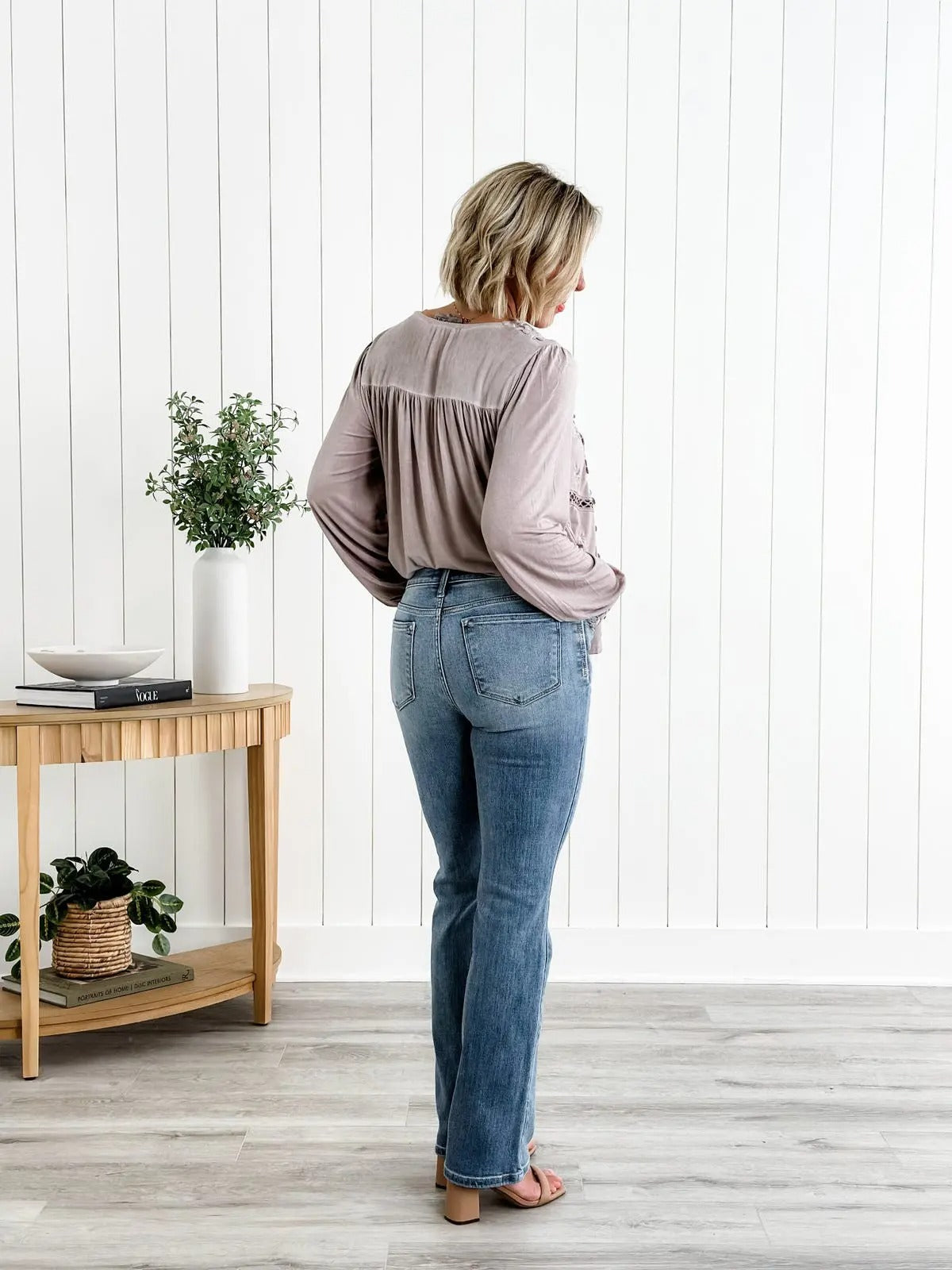 Roswitha™ | Hochgeschnittene Gerade Jeans