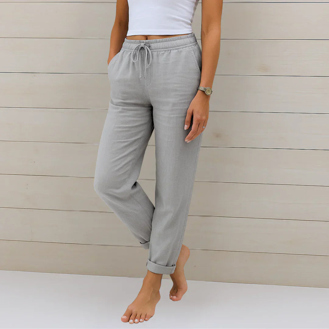 Ellaine™ | Leinen-Stretchhose