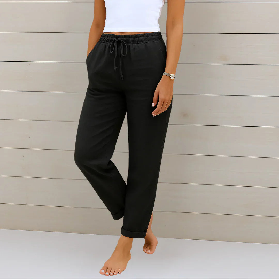 Ellaine™ | Leinen-Stretchhose
