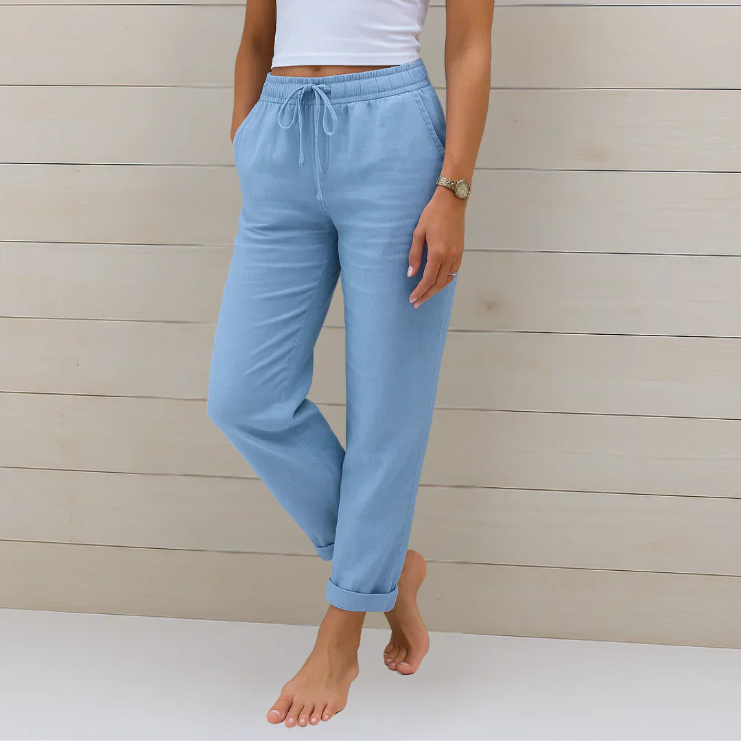 Ellaine™ | Leinen-Stretchhose