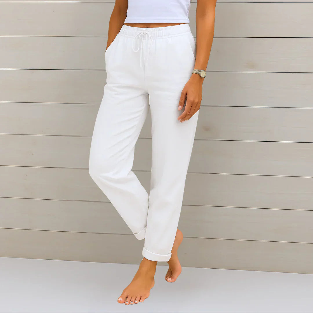 Ellaine™ | Leinen-Stretchhose