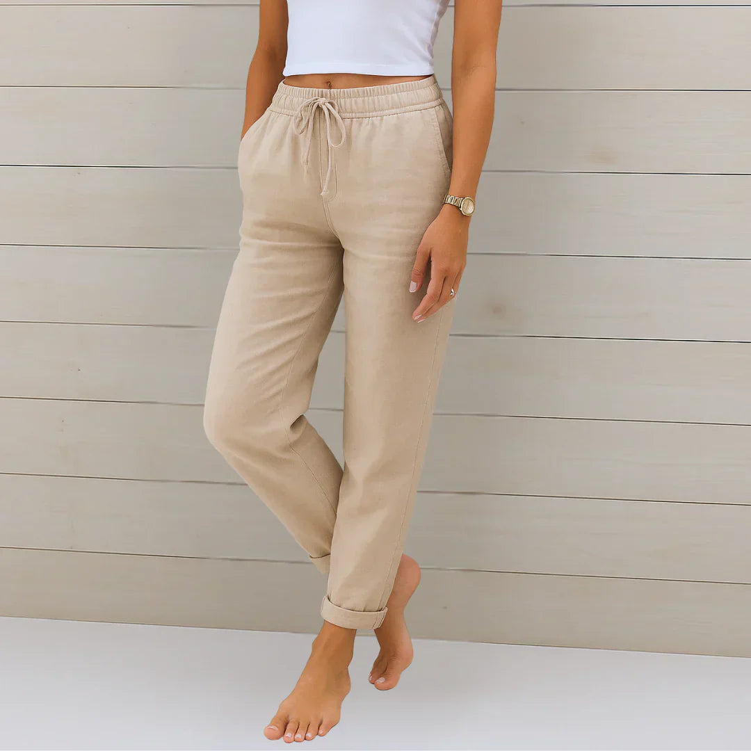 Ellaine™ | Leinen-Stretchhose