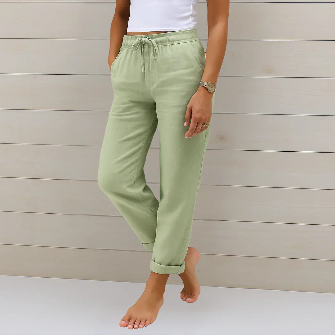 Ellaine™ | Leinen-Stretchhose