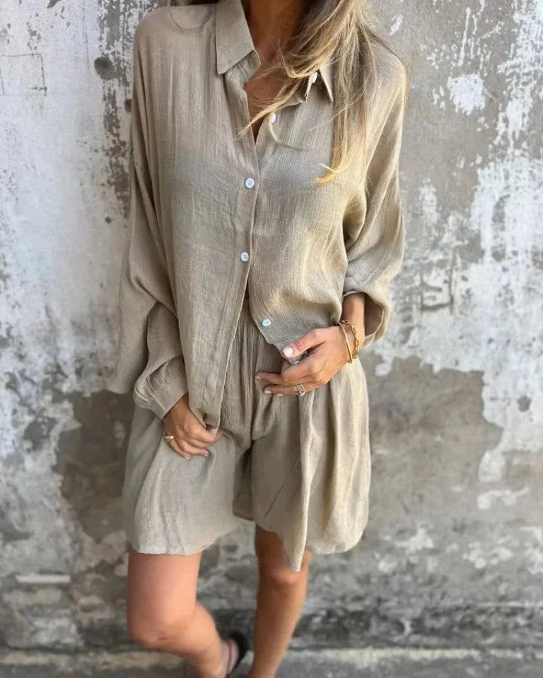 Beatrix™ | Leichtes Set mit Hemd und Shorts