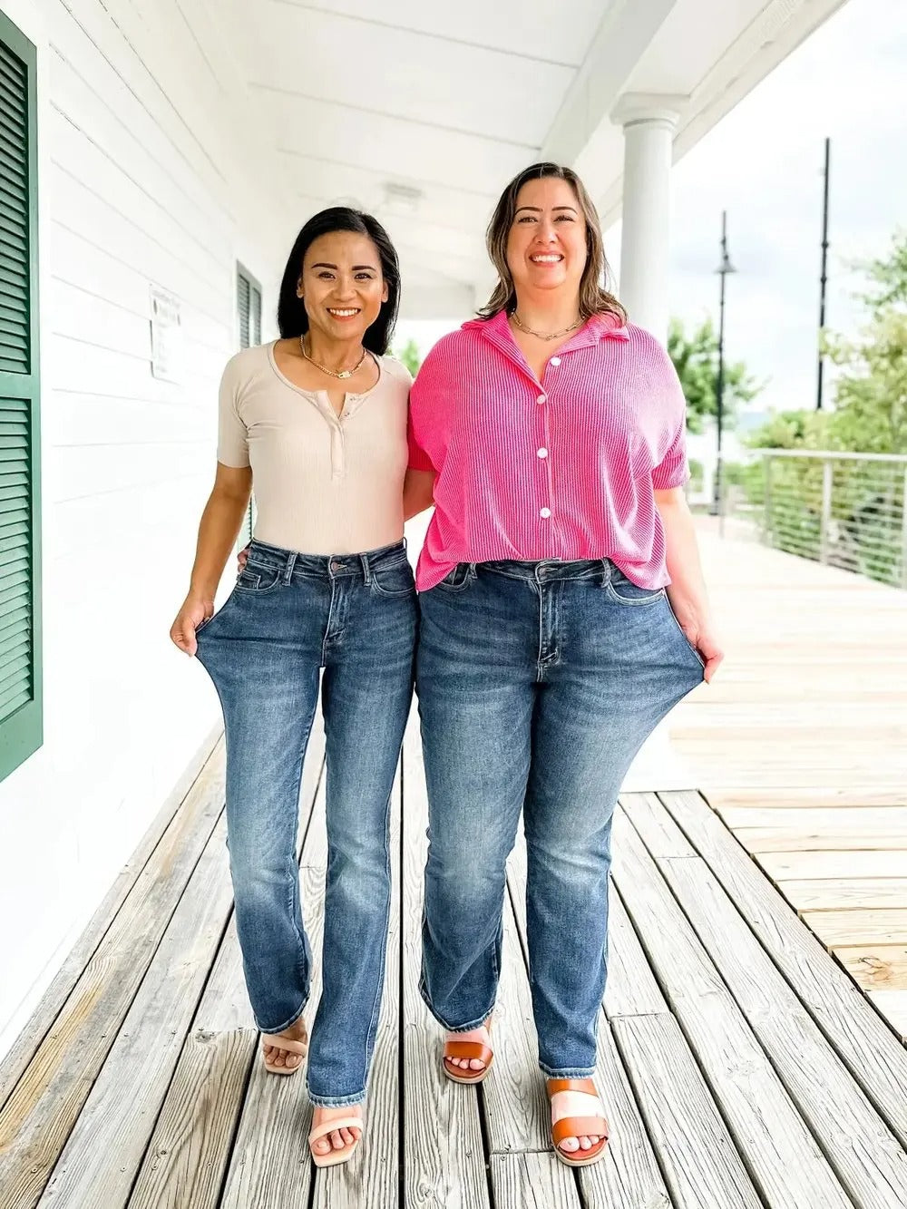 Roswitha™ | Hochgeschnittene Gerade Jeans