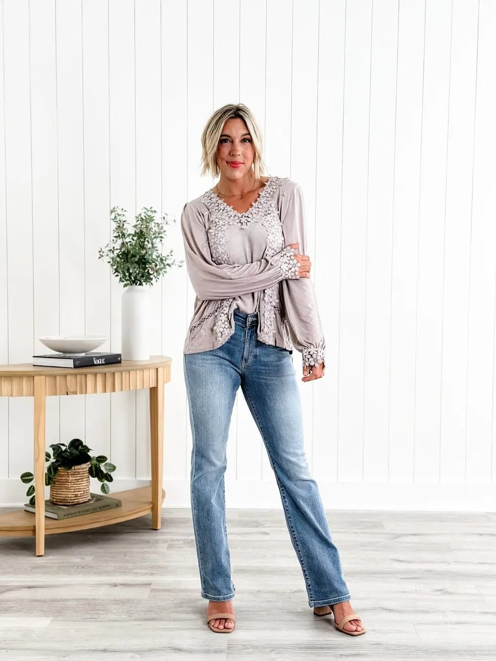 Roswitha™ | Hochgeschnittene Gerade Jeans